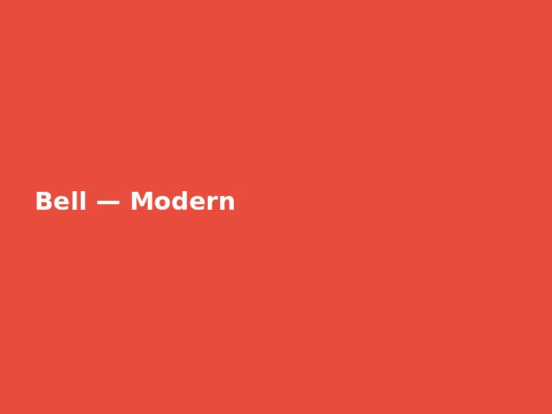 Bell — Modern