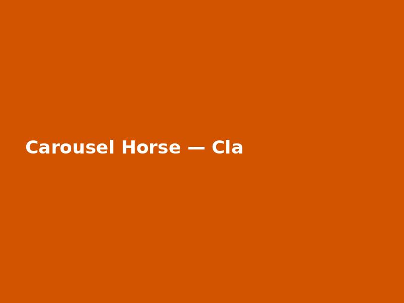 Carousel Horse — Classic