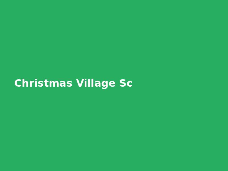 Christmas Village Scene — Outline