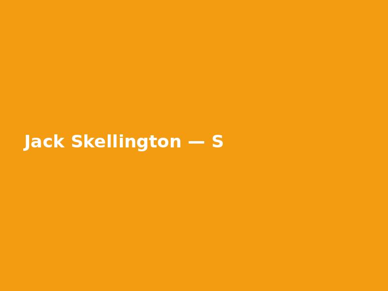 Jack Skellington — Slim
