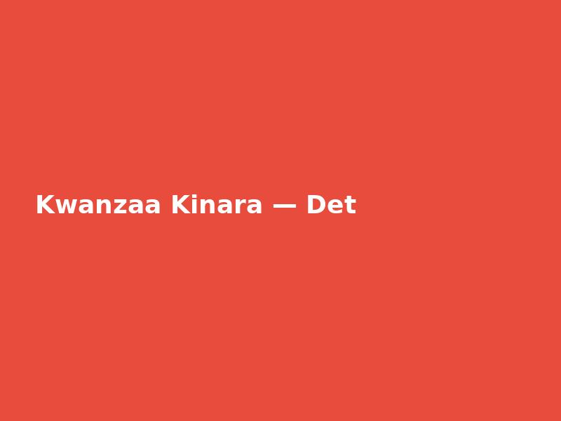 Kwanzaa Kinara — Detailed