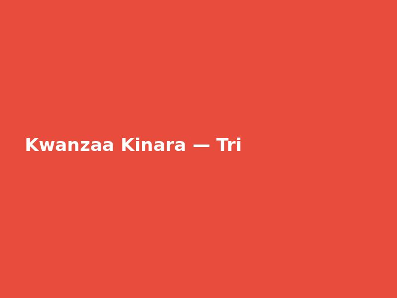 Kwanzaa Kinara — Triple