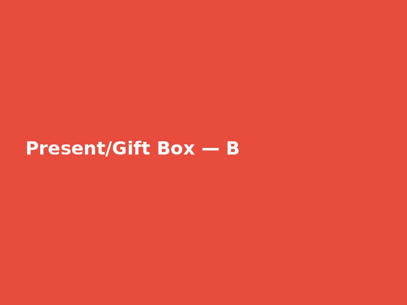 Present/Gift Box — Bold