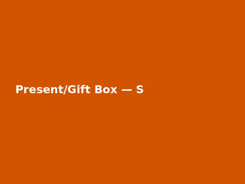 Present/Gift Box — Stacked