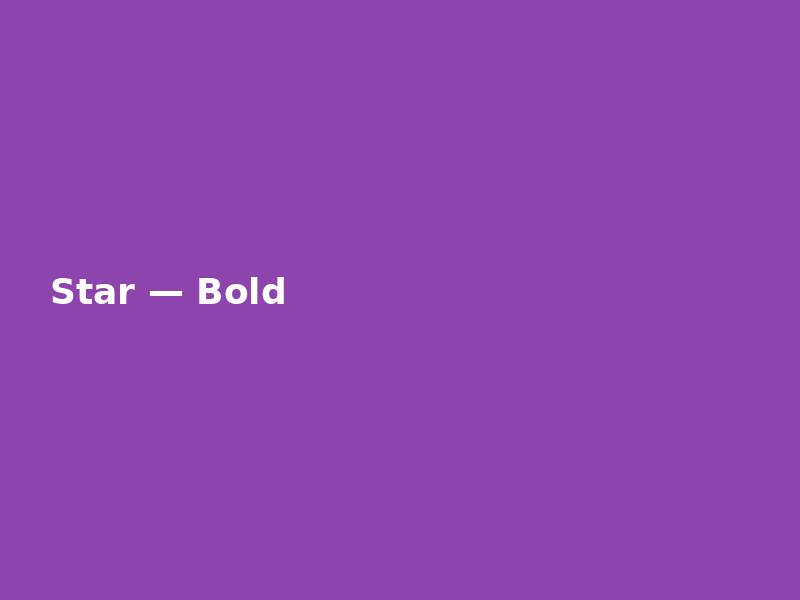Star — Bold