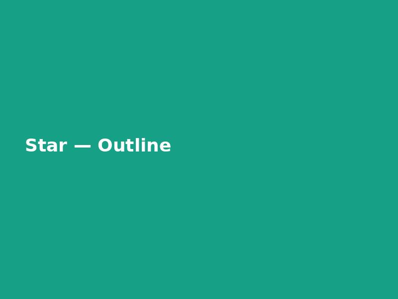 Star — Outline