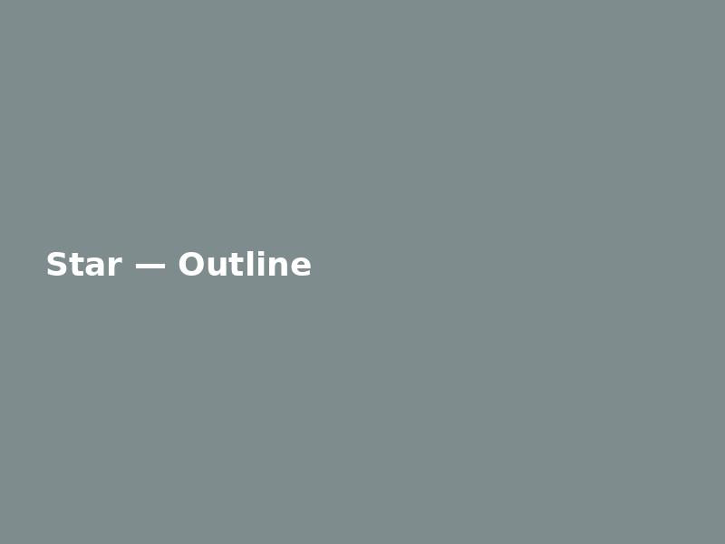 Star — Outline