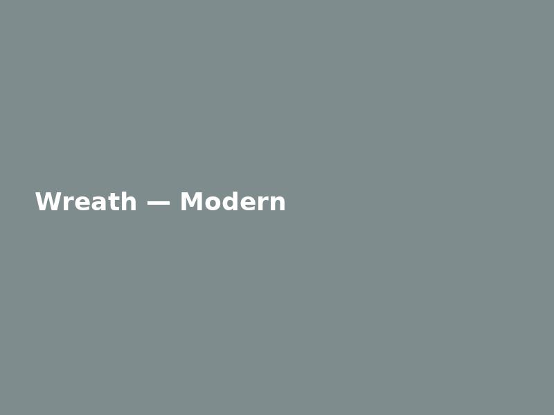 Wreath — Modern